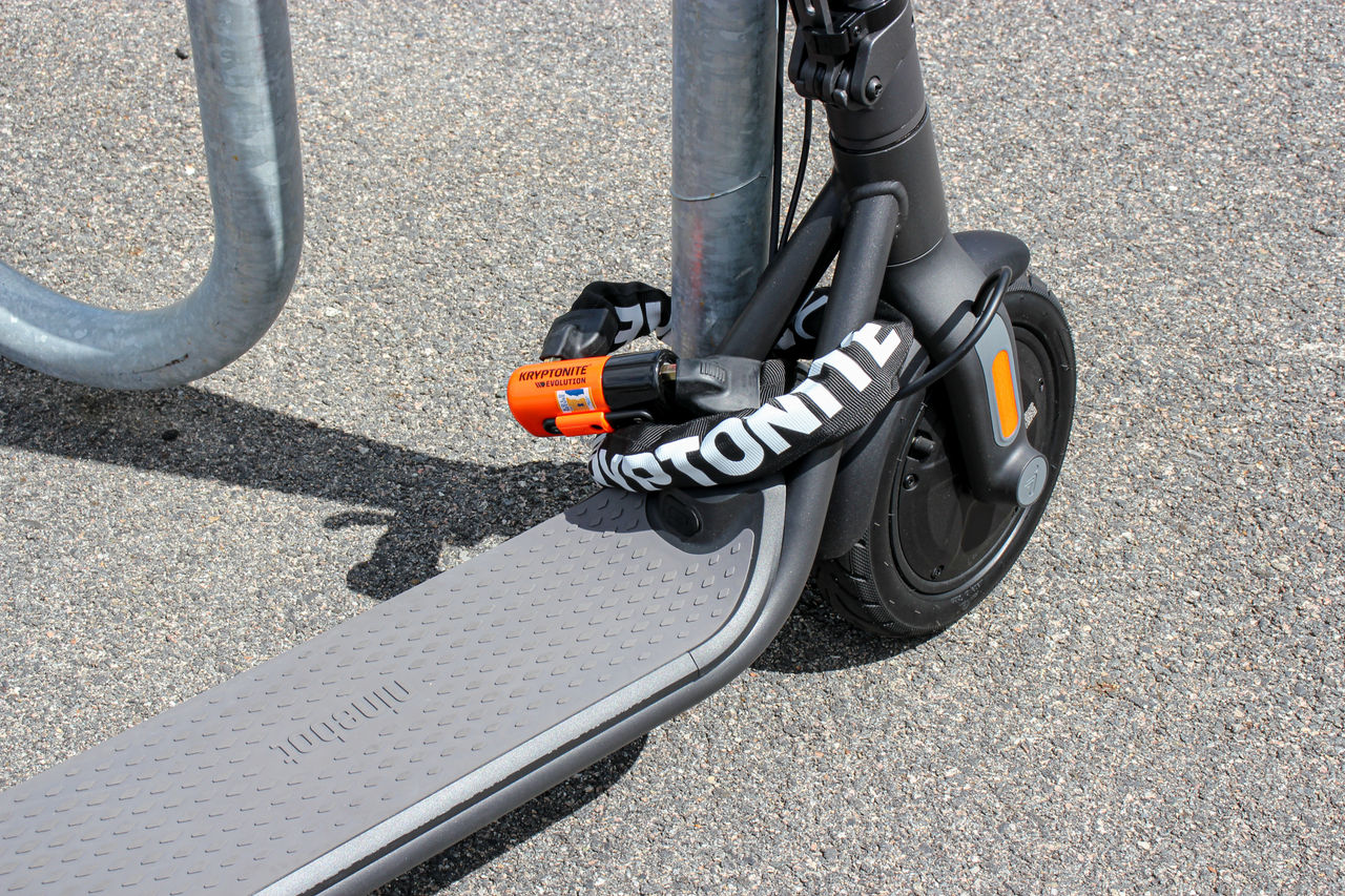 E-Scooter Proper Lock Up 